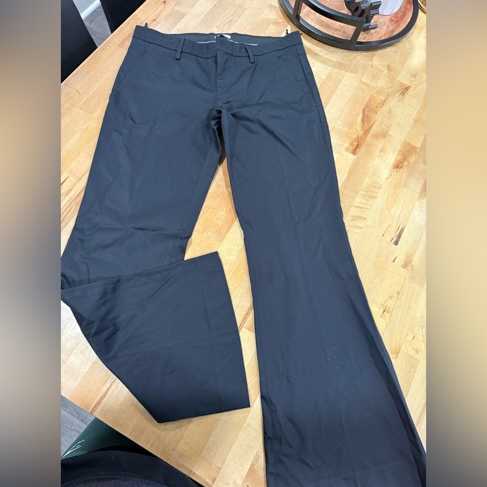 Miu Miu Black Dress Pants Flared Wide-Leg